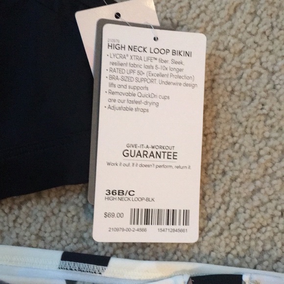 High Neck Loop Bikini top - Picture 2 of 3